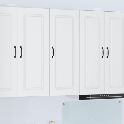 vidaXL Dishwasher Panel Kalmar White 40 x 31 x 100 cm Engineered Wood 1