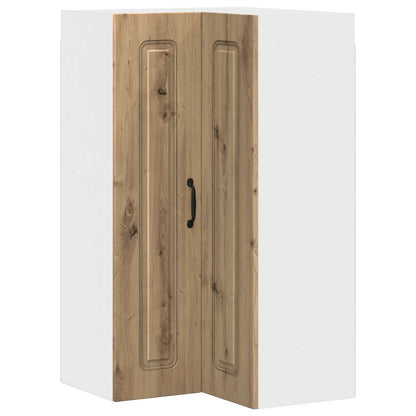 vidaXL Kitchen Wall Cabinet with Glass Door "Kalmar" Artisan Oak
