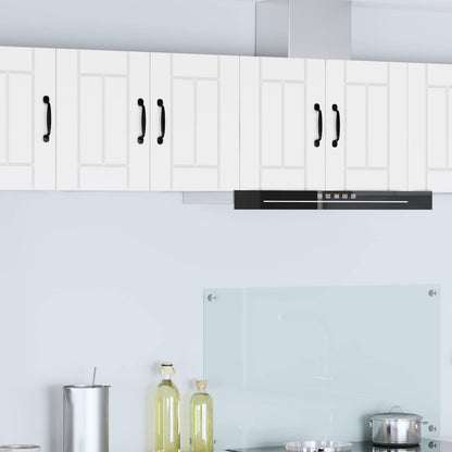 vidaXL Wall Cabinet LUCCA 2 pcs White Engineered Wood 1