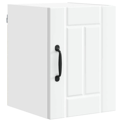 vidaXL Wall Cabinet LUCCA 2 pcs White Engineered Wood 5