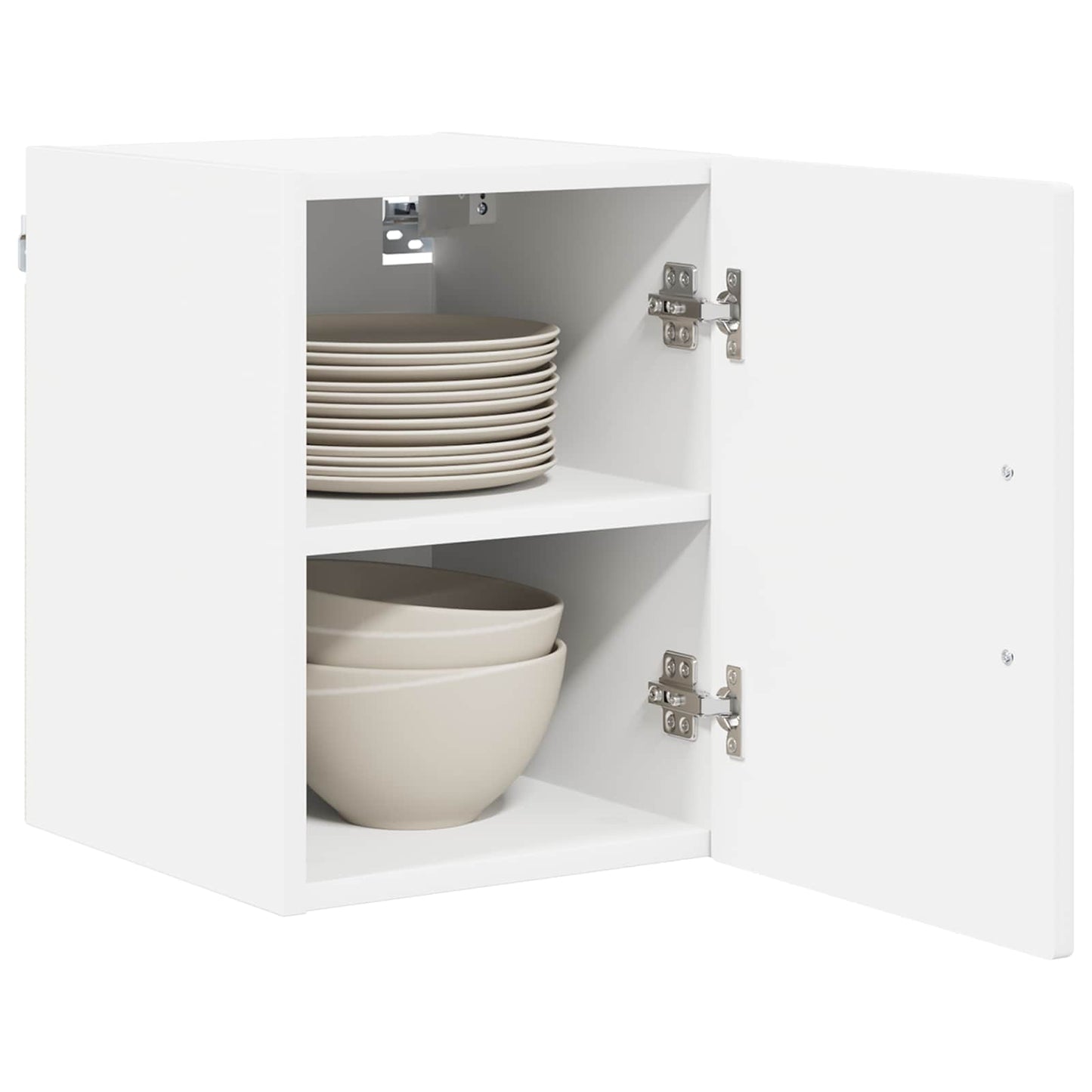 vidaXL Wall Cabinet LUCCA 2 pcs White Engineered Wood 3