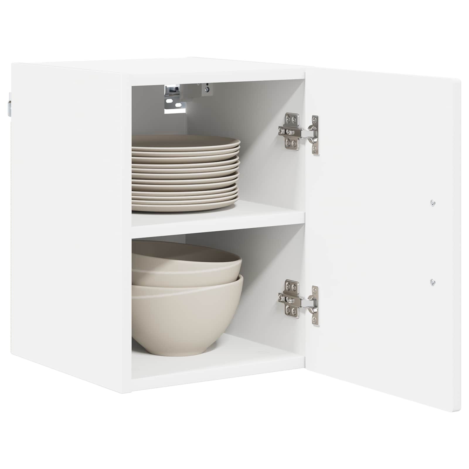 vidaXL Wall Cabinet LUCCA 2 pcs White Engineered Wood 3
