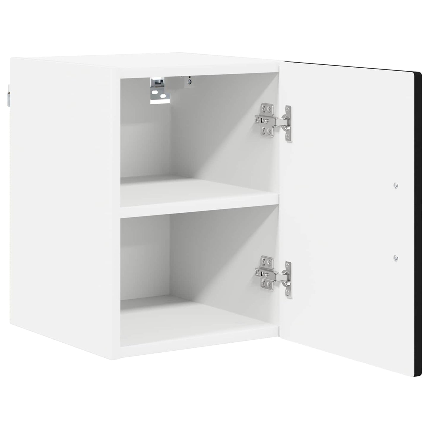 vidaXL Wall Cabinet LUCCA 2 pcs Black Engineered Wood 6