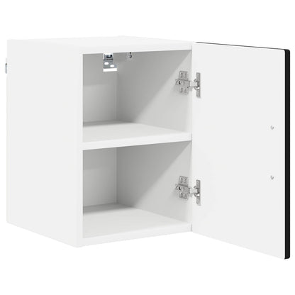 vidaXL Wall Cabinet LUCCA 2 pcs Black Engineered Wood 6