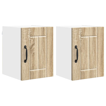 vidaXL Wall Cabinet LUCCA 2 pcs Sonoma Oak Engineered Wood 2