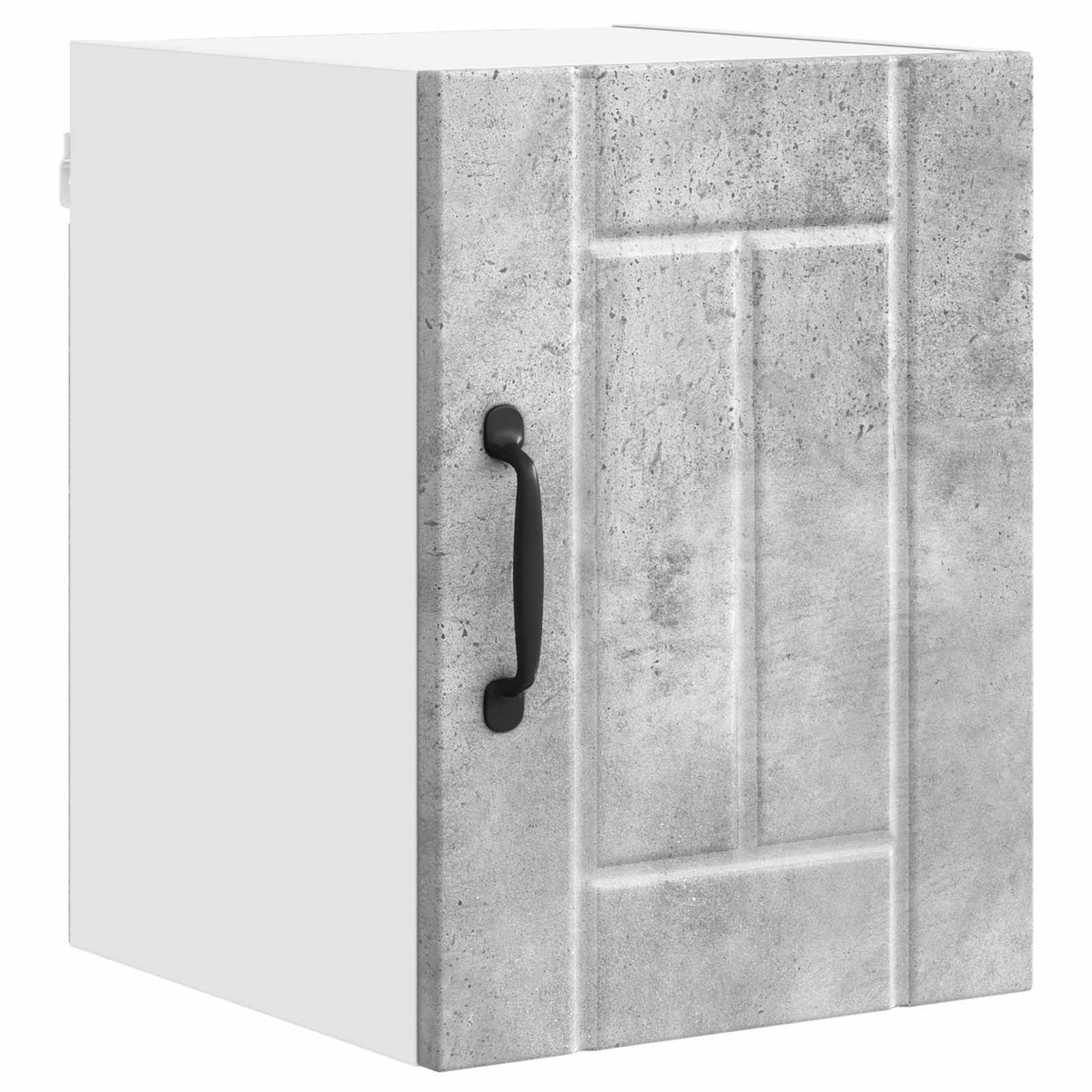 vidaXL Wall Cabinet LUCCA 2 pcs Concrete Grey Engineered Wood 5