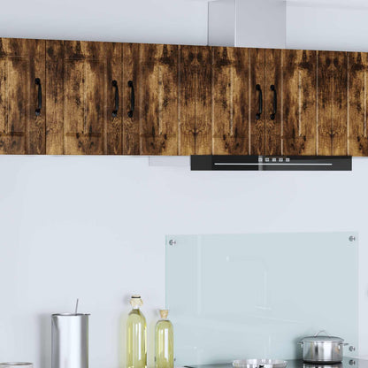 vidaXL Wall Cabinet LUCCA 2 pcs Smoked Oak Engineered Wood 1