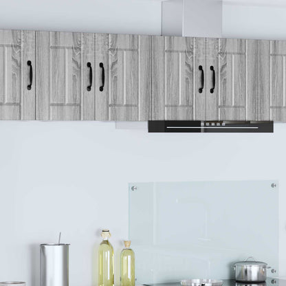 vidaXL Wall Cabinet LUCCA 2 pcs Grey Sonoma Engineered Wood 1