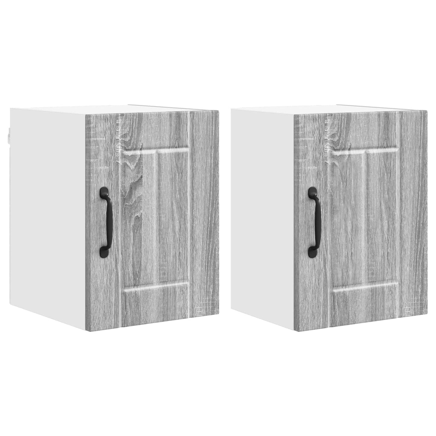 vidaXL Wall Cabinet LUCCA 2 pcs Grey Sonoma Engineered Wood 2