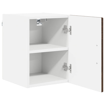 vidaXL Wall Cabinet LUCCA 2 pcs Brown Oak Engineered Wood 6