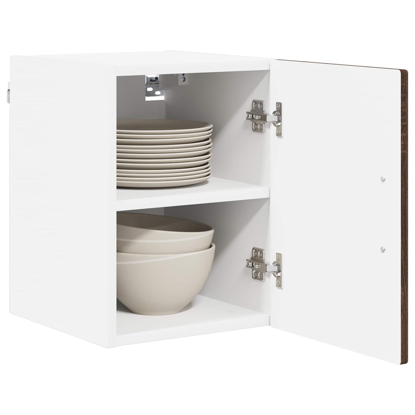 vidaXL Wall Cabinet LUCCA 2 pcs Brown Oak Engineered Wood 3