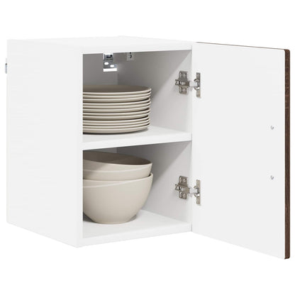 vidaXL Wall Cabinet LUCCA 2 pcs Brown Oak Engineered Wood 3