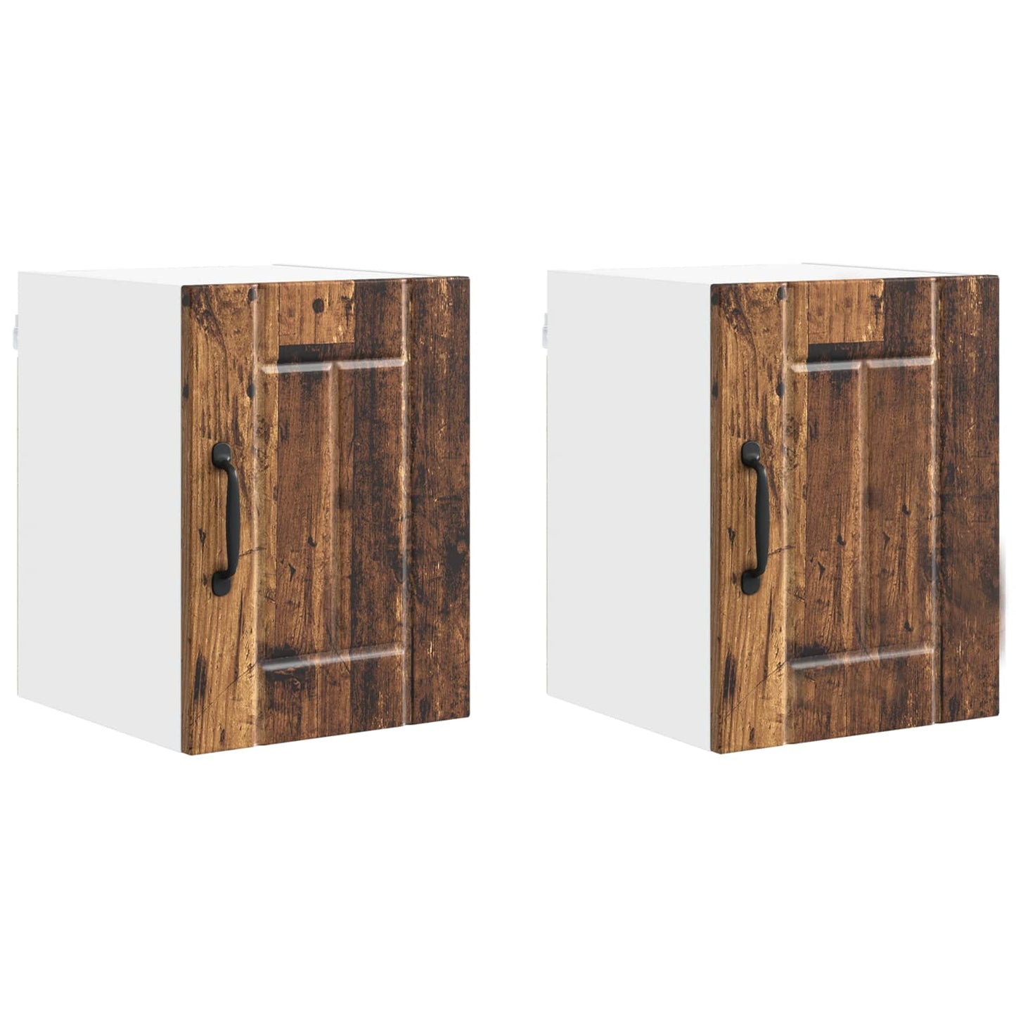 vidaXL Wall Cabinet LUCCA 2 pcs Old Wood Engineered Wood 2