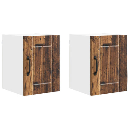 vidaXL Wall Cabinet LUCCA 2 pcs Old Wood Engineered Wood 2