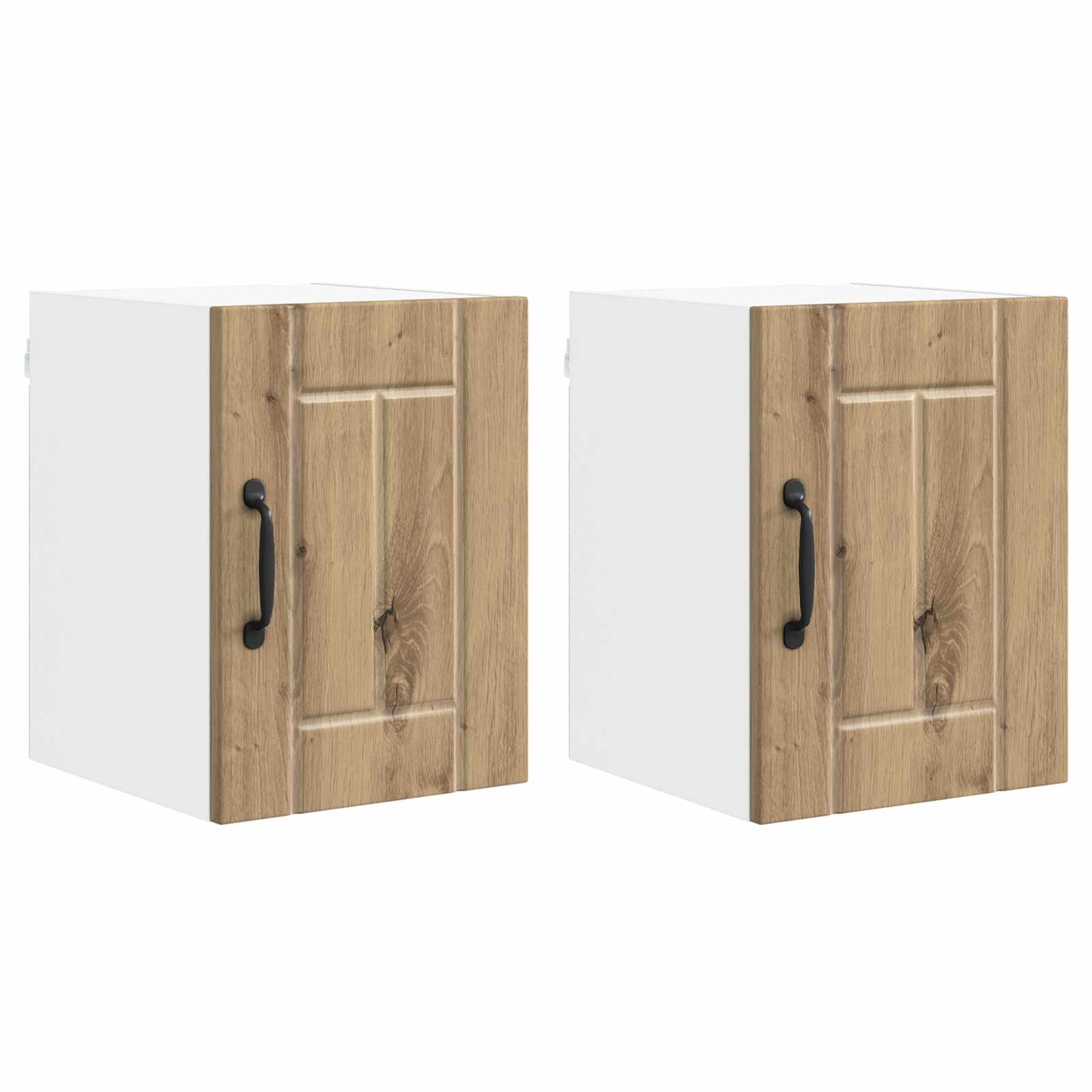 vidaXL Wall Cabinet LUCCA 2 pcs Artisan Oak Engineered Wood 2