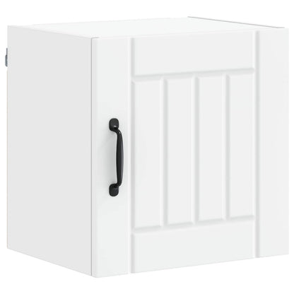 vidaXL Wall Cabinet LUCCA 2 pcs White Engineered Wood 5