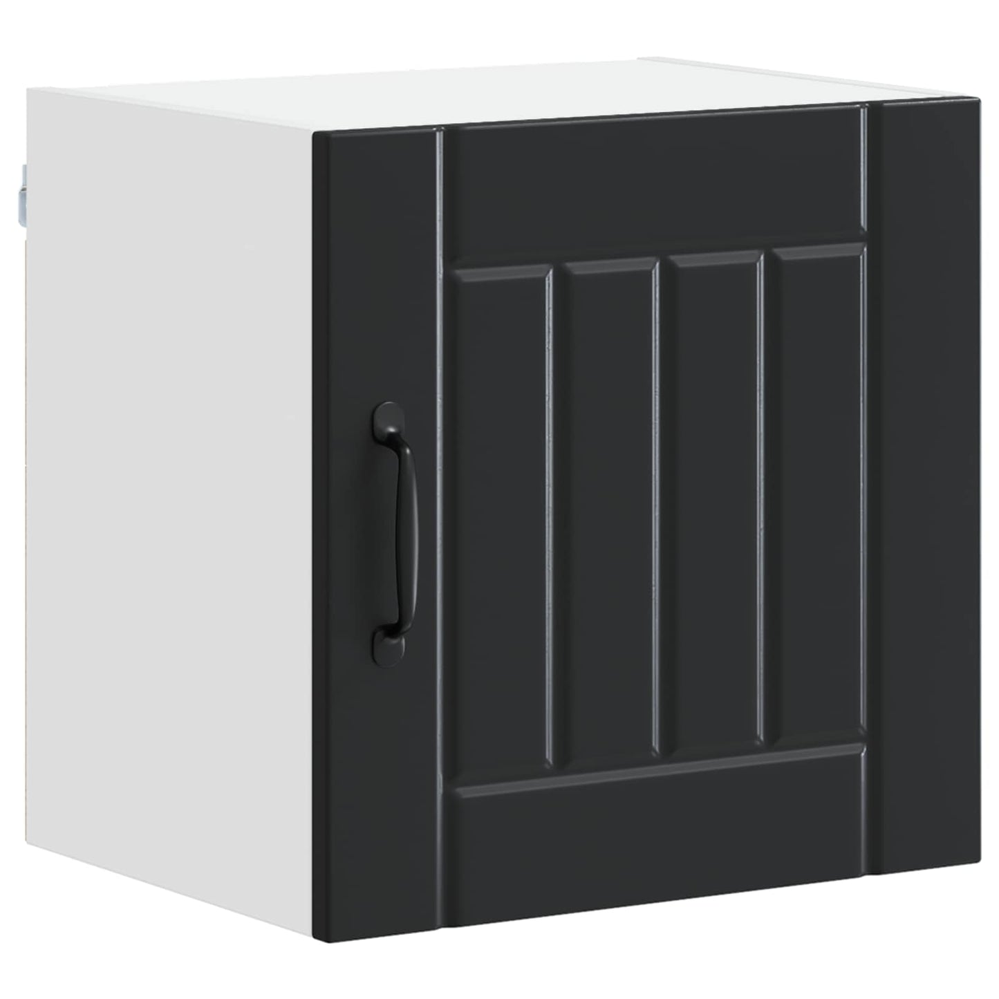 vidaXL Wall Cabinet LUCCA 2 pcs Black Engineered Wood 5
