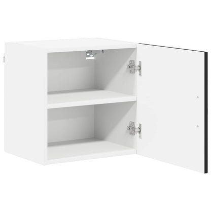 vidaXL Wall Cabinet LUCCA 2 pcs Black Engineered Wood 6