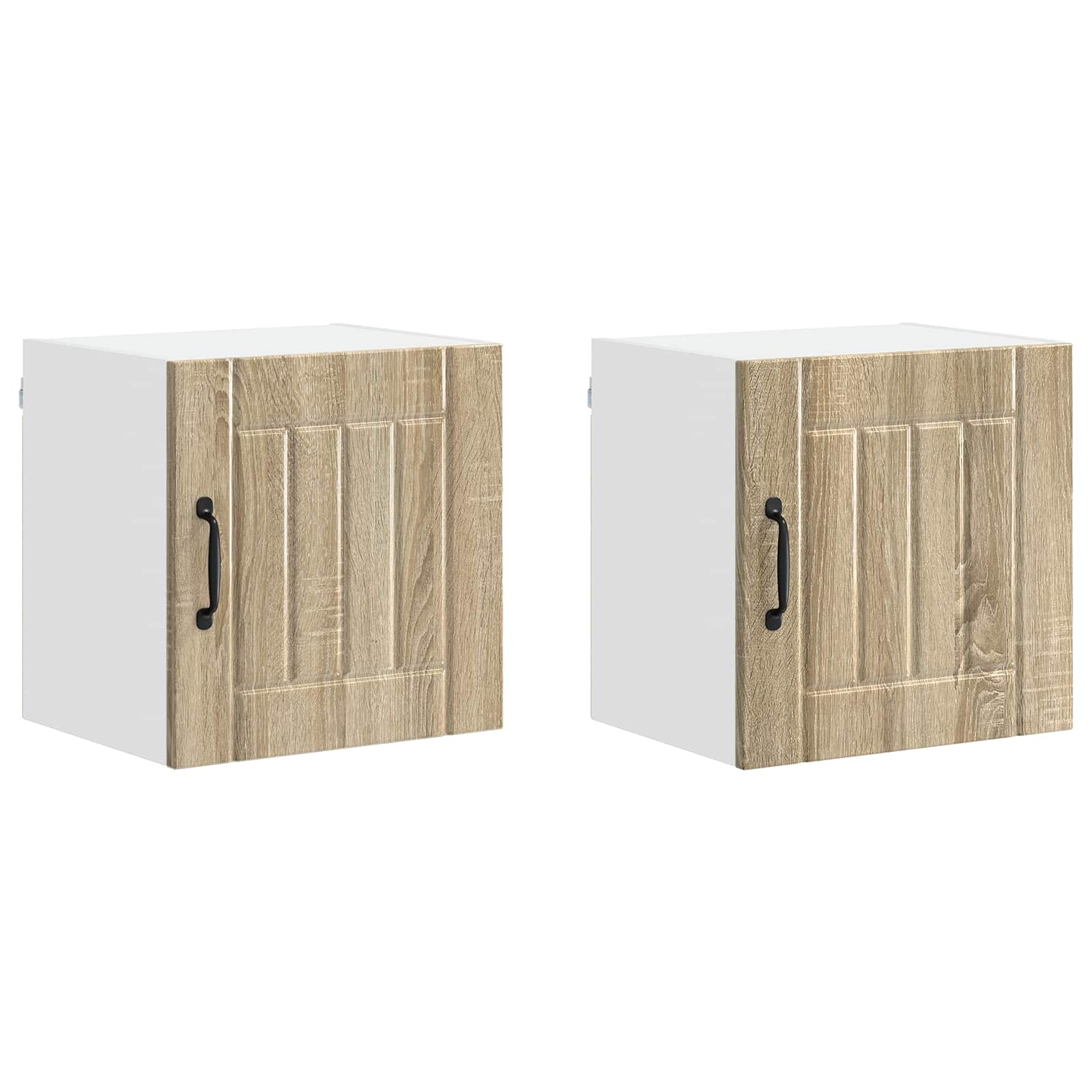 vidaXL Wall Cabinet LUCCA 2 pcs Sonoma Oak Engineered Wood 2
