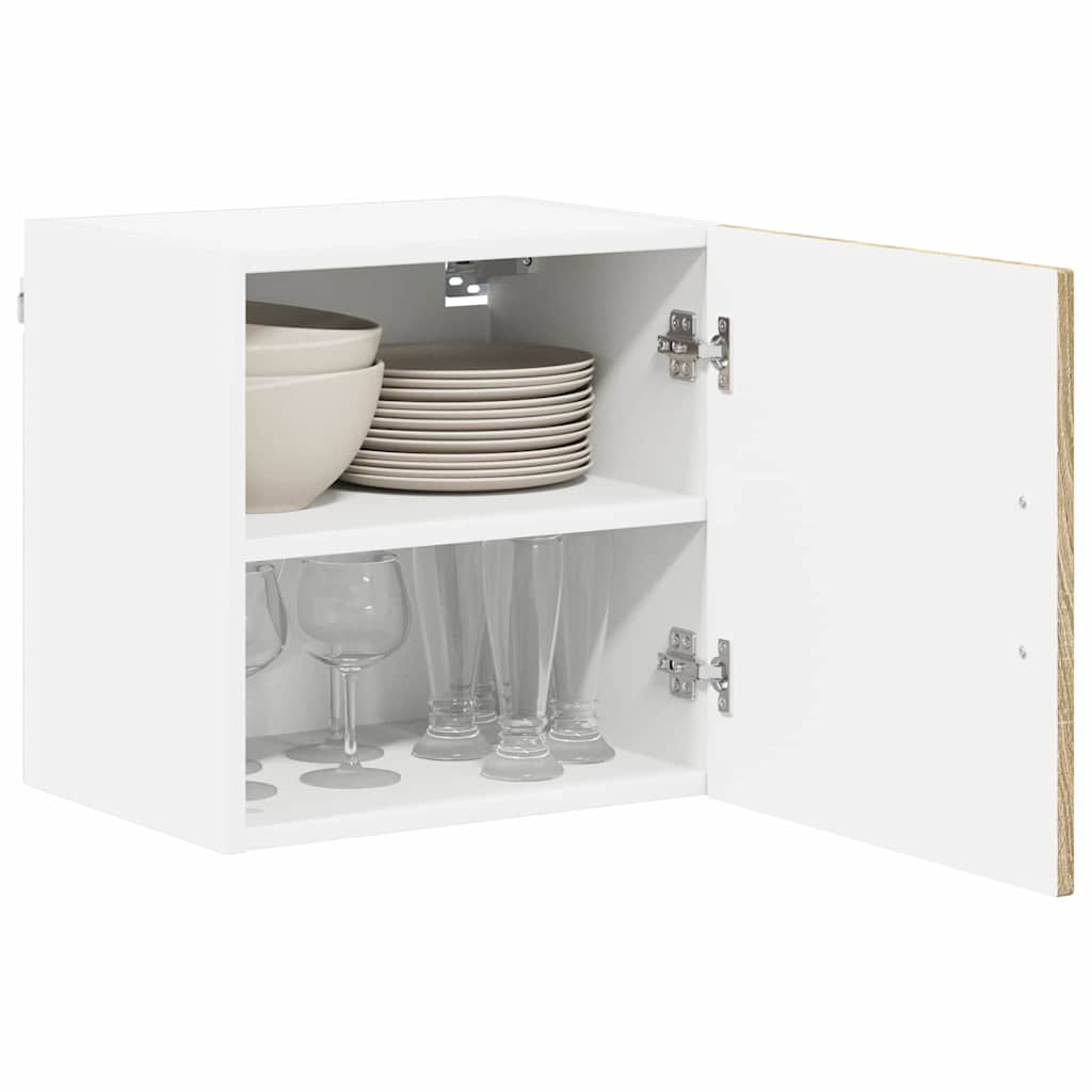 vidaXL Wall Cabinet LUCCA 2 pcs Sonoma Oak Engineered Wood 3