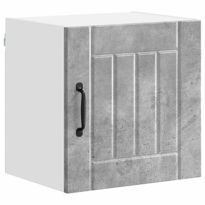 vidaXL Wall Cabinet LUCCA 2 pcs Concrete Grey Engineered Wood 5