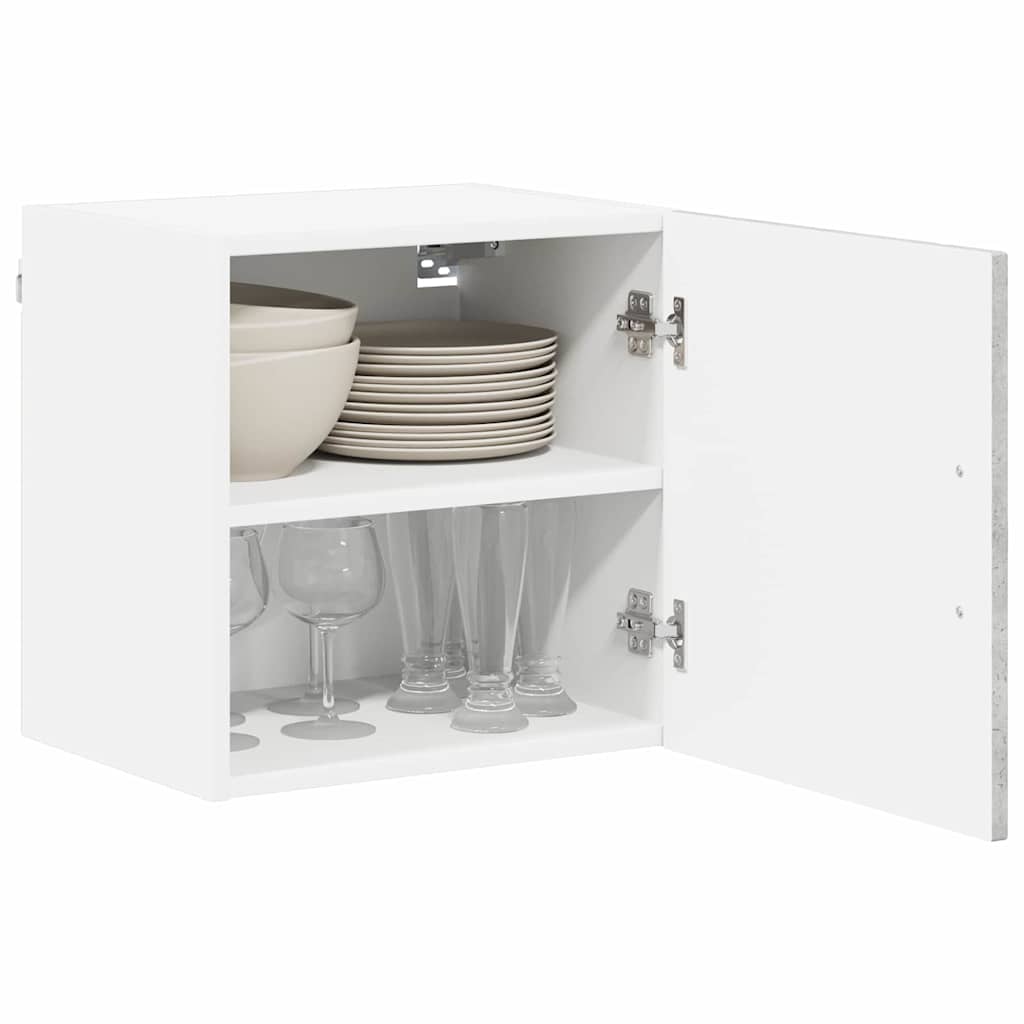 vidaXL Wall Cabinet LUCCA 2 pcs Concrete Grey Engineered Wood 3