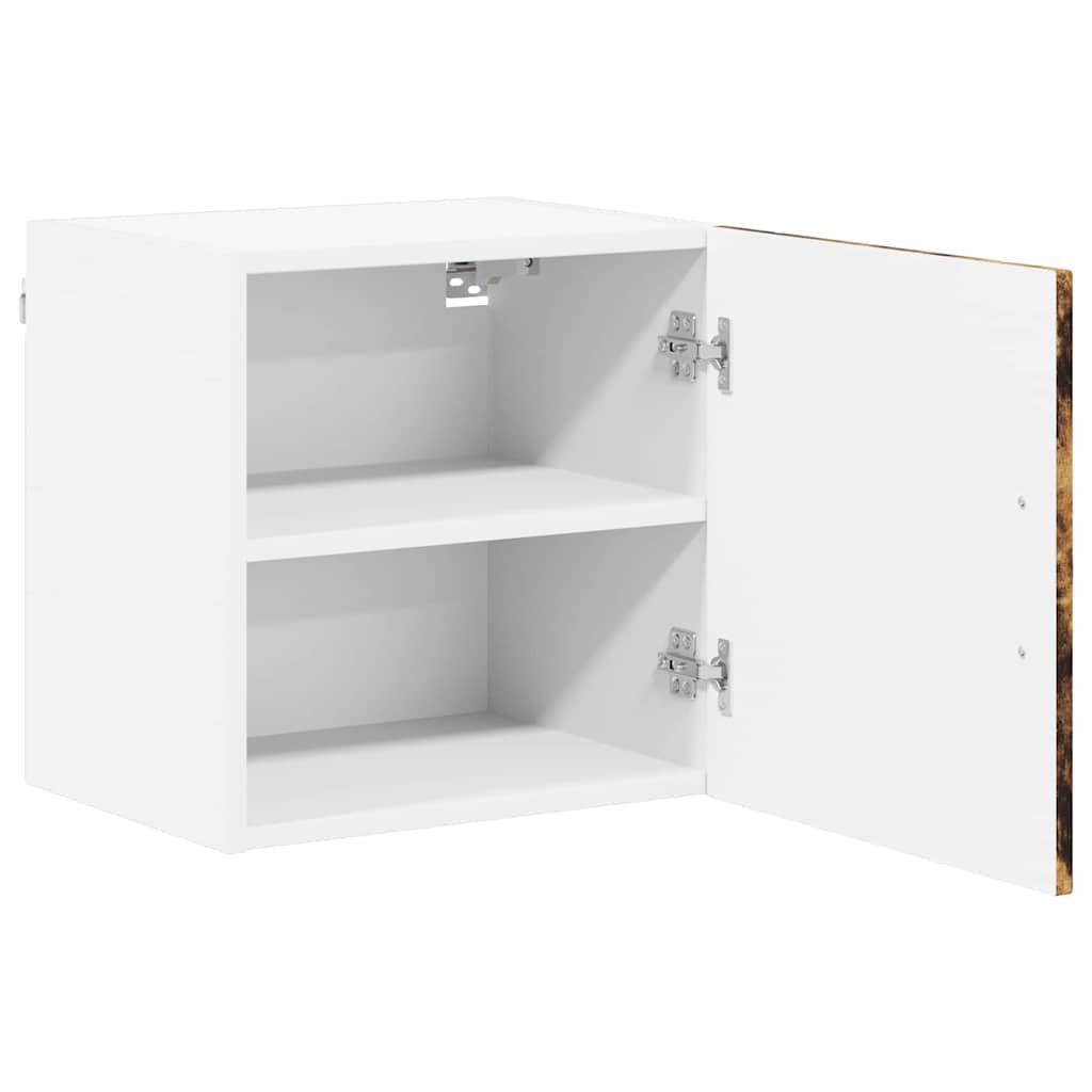 vidaXL Wall Cabinet LUCCA Smoked Oak 40 x 31 x 40 cm Engineered Wood 5
