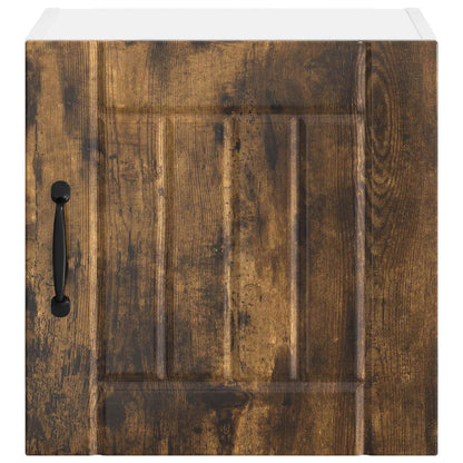 vidaXL Wall Cabinet LUCCA Smoked Oak 40 x 31 x 40 cm Engineered Wood 6