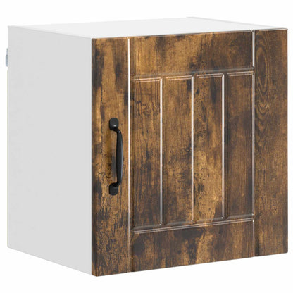 vidaXL Wall Cabinet LUCCA 2 pcs Smoked Oak Engineered Wood 5