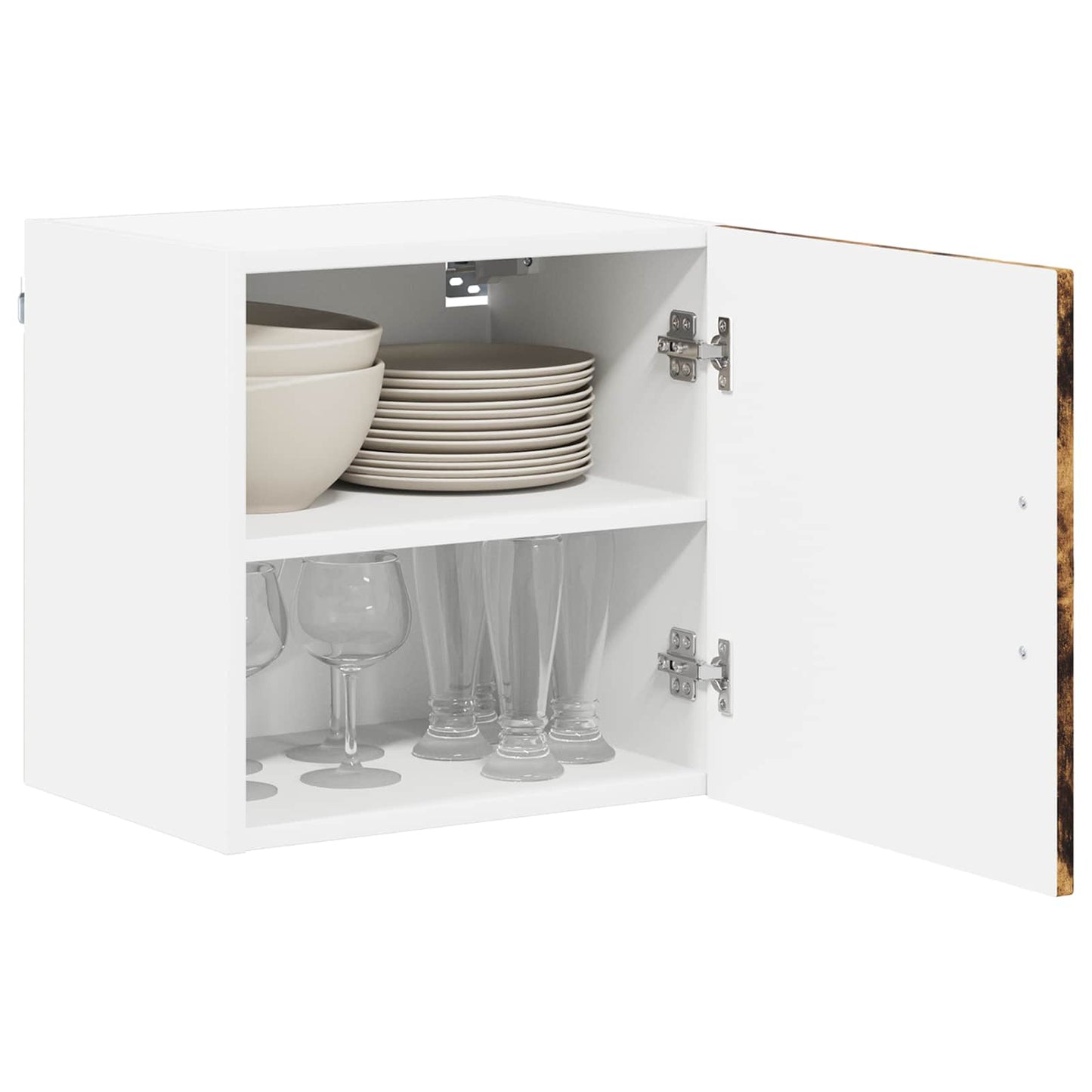vidaXL Wall Cabinet LUCCA 2 pcs Smoked Oak Engineered Wood 3