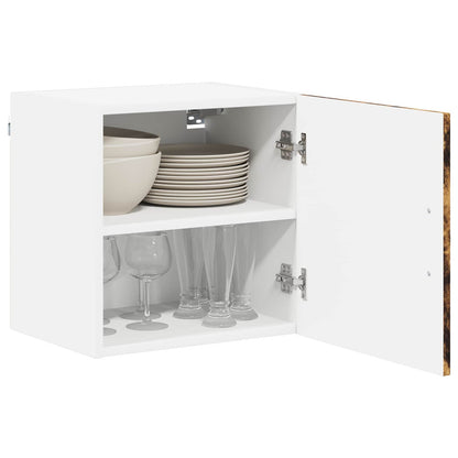 vidaXL Wall Cabinet LUCCA 2 pcs Smoked Oak Engineered Wood 3
