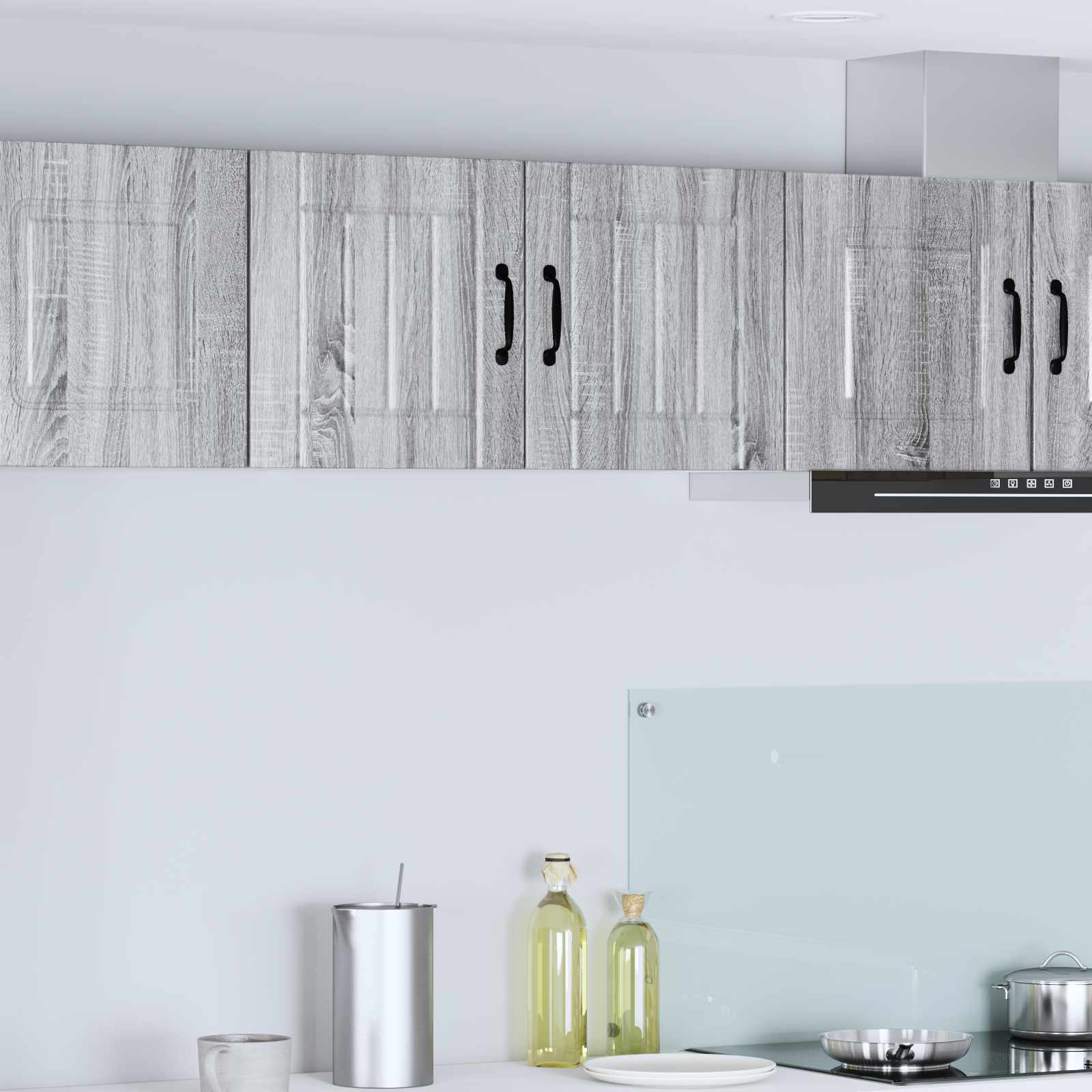 vidaXL Wall Cabinet LUCCA Grey Sonoma 40 x 31 x 40 cm Engineered Wood 1
