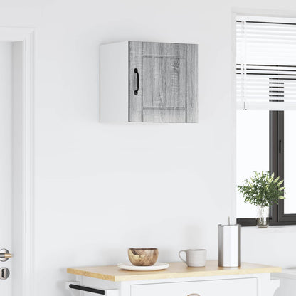 vidaXL Wall Cabinet LUCCA Grey Sonoma 40 x 31 x 40 cm Engineered Wood 4