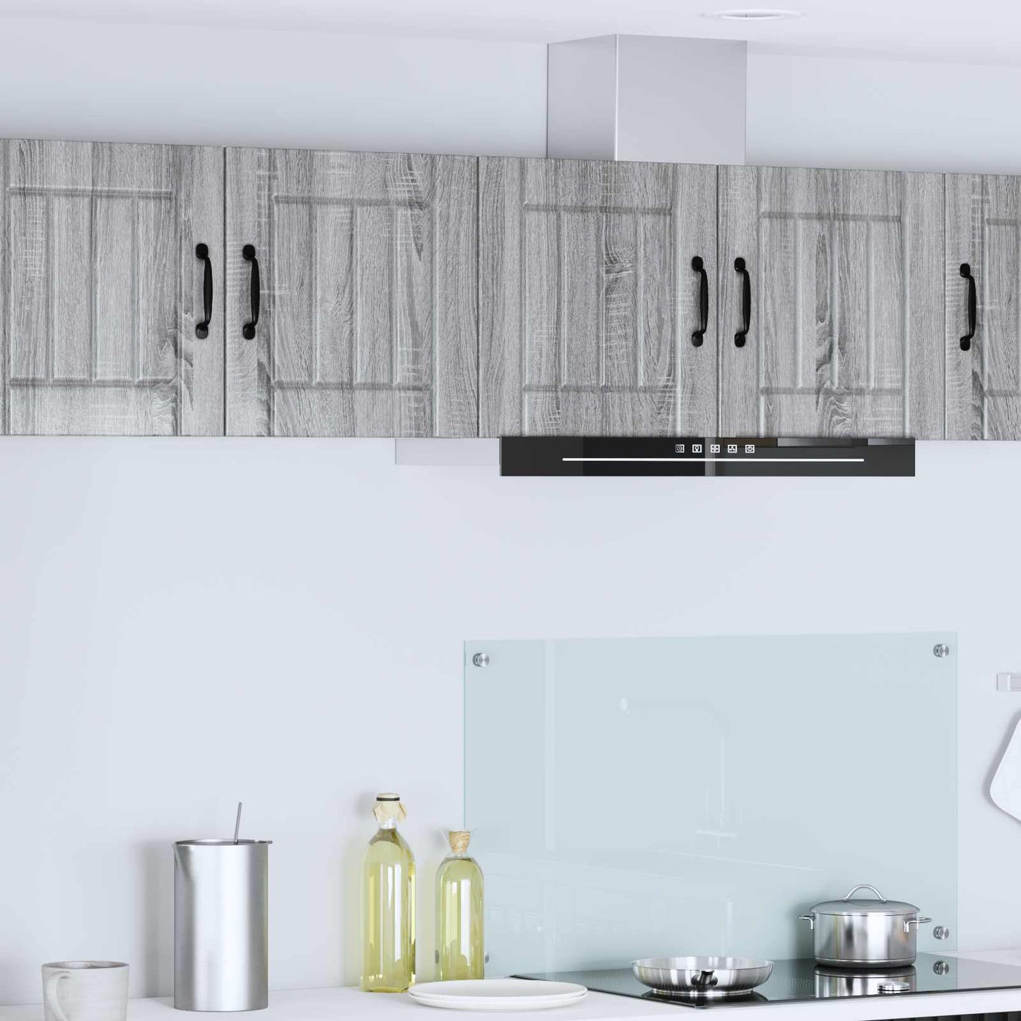 vidaXL Wall Cabinet LUCCA 2 pcs Grey Sonoma Engineered Wood 1