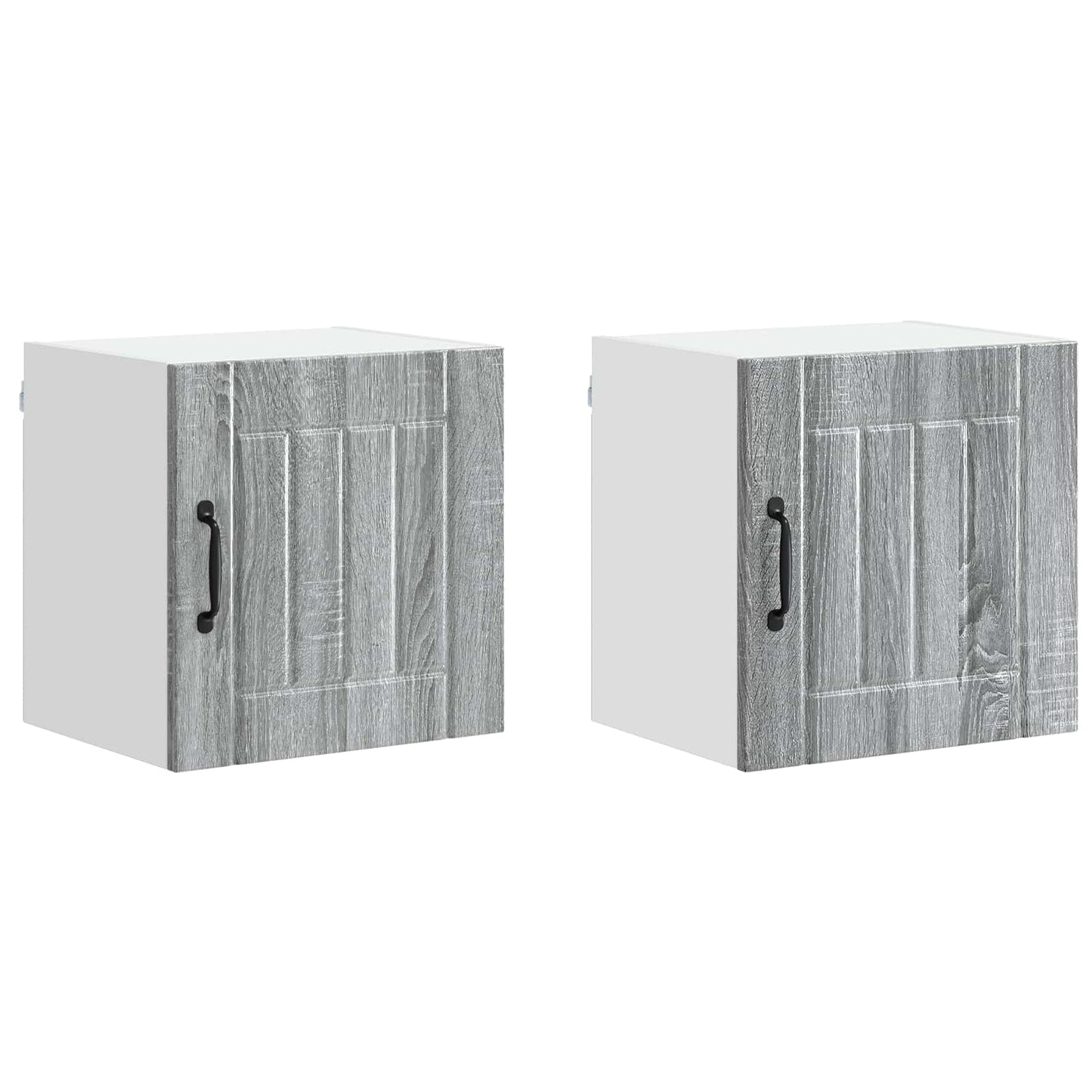 vidaXL Wall Cabinet LUCCA 2 pcs Grey Sonoma Engineered Wood 2