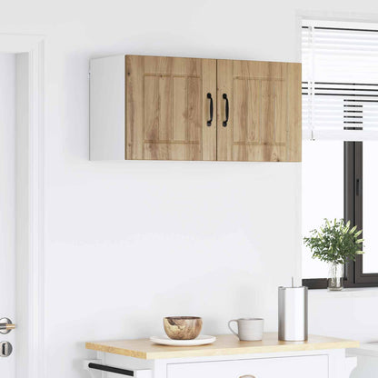 vidaXL Wall Cabinet LUCCA 2 pcs Artisan Oak Engineered Wood 4