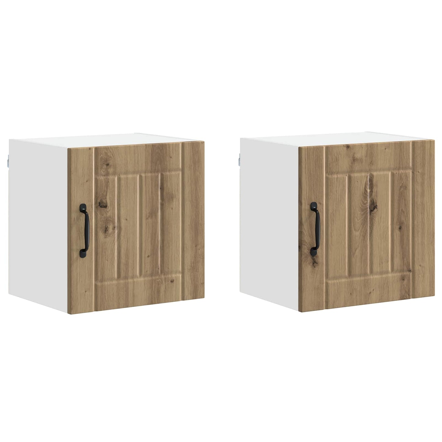 vidaXL Wall Cabinet LUCCA 2 pcs Artisan Oak Engineered Wood 2