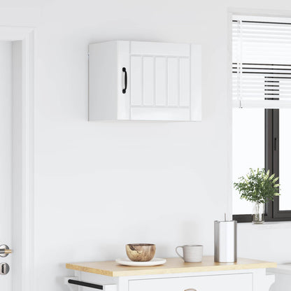 vidaXL Wall Cabinet LUCCA High Gloss White 50 x 31 x 40 cm 4