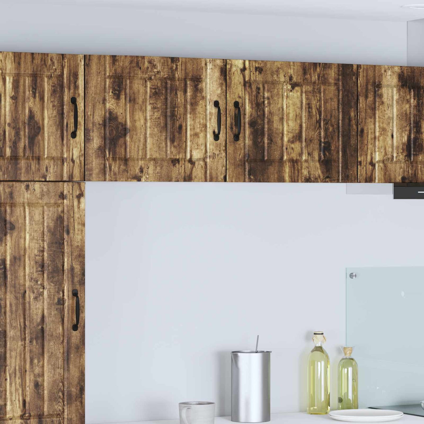 vidaXL Wall Cabinet LUCCA Smoked Oak 50 x 31 x 40 cm Engineered Wood 1