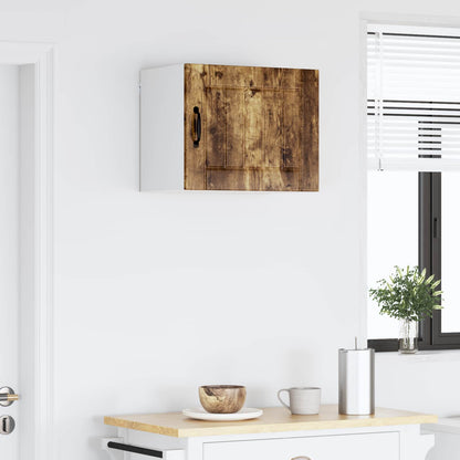 vidaXL Wall Cabinet LUCCA Smoked Oak 50 x 31 x 40 cm Engineered Wood 4