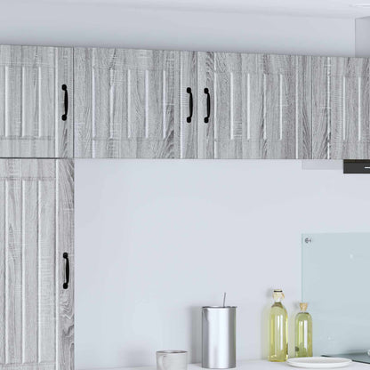 vidaXL Wall Cabinet LUCCA Grey Sonoma 50 x 31 x 40 cm Engineered Wood 1