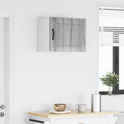 vidaXL Wall Cabinet LUCCA Grey Sonoma 50 x 31 x 40 cm Engineered Wood 4