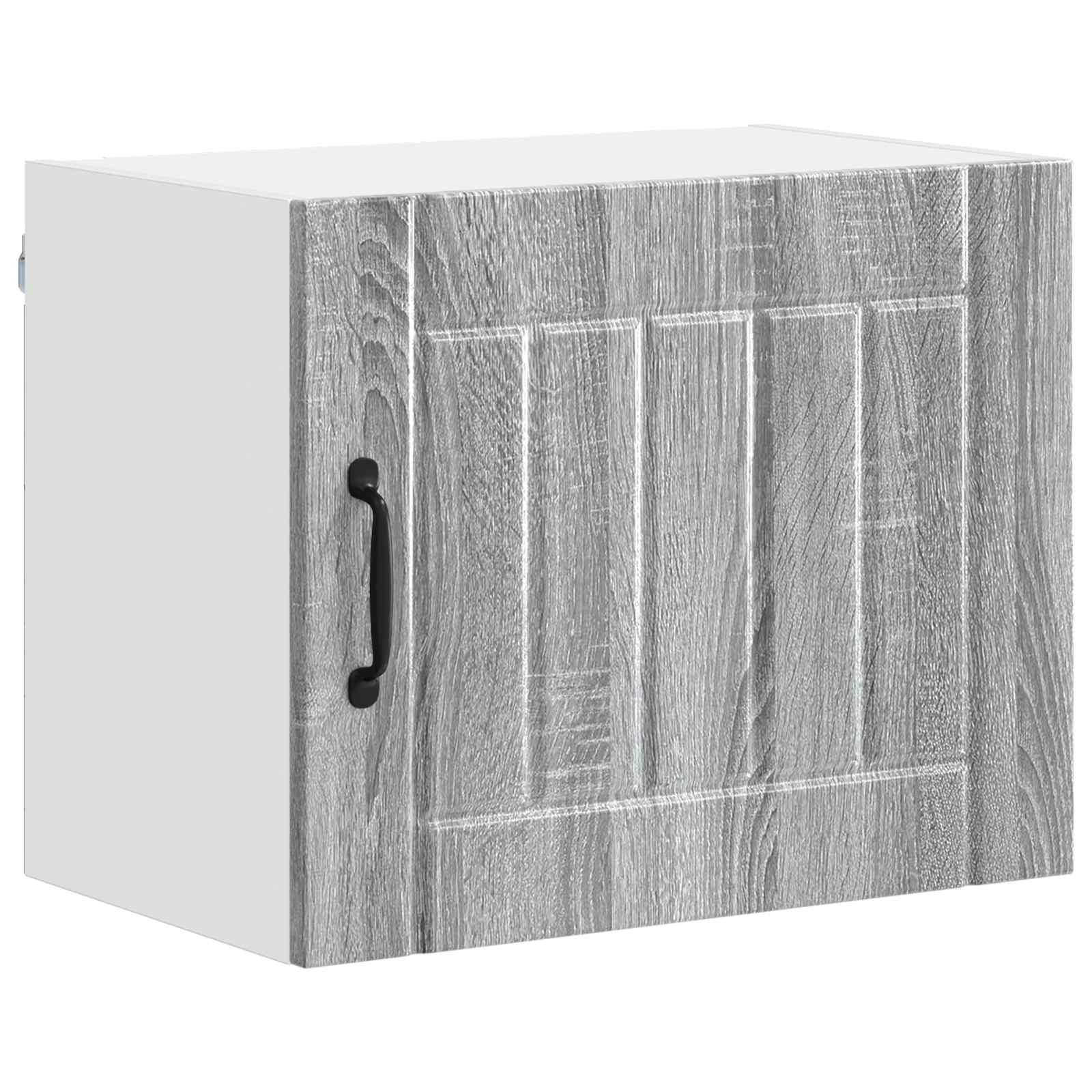 vidaXL Wall Cabinet LUCCA Grey Sonoma 50 x 31 x 40 cm Engineered Wood 2