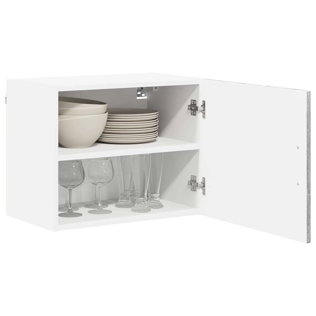 vidaXL Wall Cabinet LUCCA Grey Sonoma 50 x 31 x 40 cm Engineered Wood 3