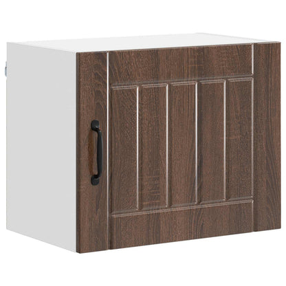 vidaXL Wall Cabinet LUCCA Brown Oak 50 x 31 x 40 cm Engineered Wood 2