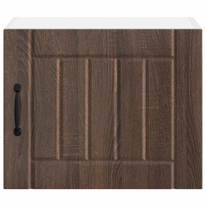 vidaXL Wall Cabinet LUCCA Brown Oak 50 x 31 x 40 cm Engineered Wood 6