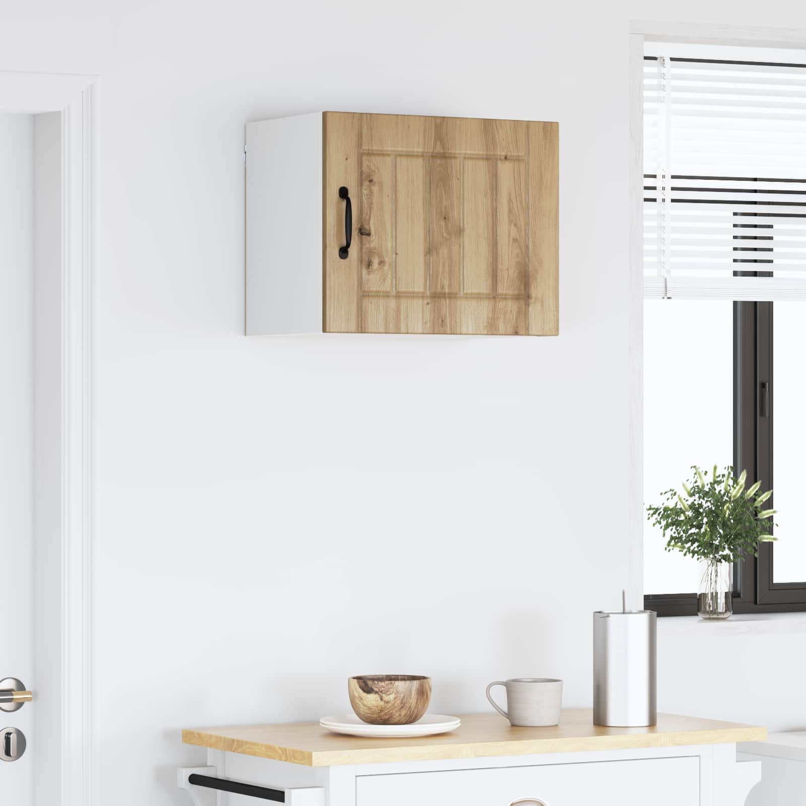 vidaXL Wall Cabinet LUCCA Artisan Oak 50 x 31 x 40 cm Engineered Wood 4