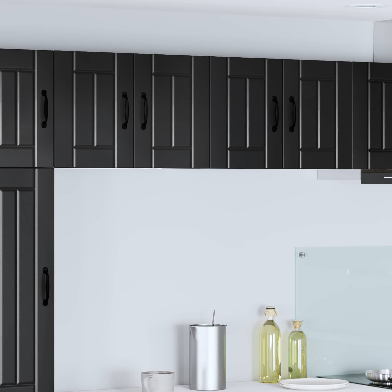 vidaXL Wall Cabinet LUCCA Black 60 x 31 x 40 cm Engineered Wood 1