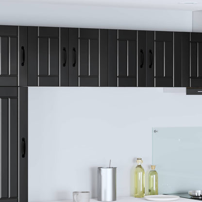 vidaXL Wall Cabinet LUCCA Black 60 x 31 x 40 cm Engineered Wood 1