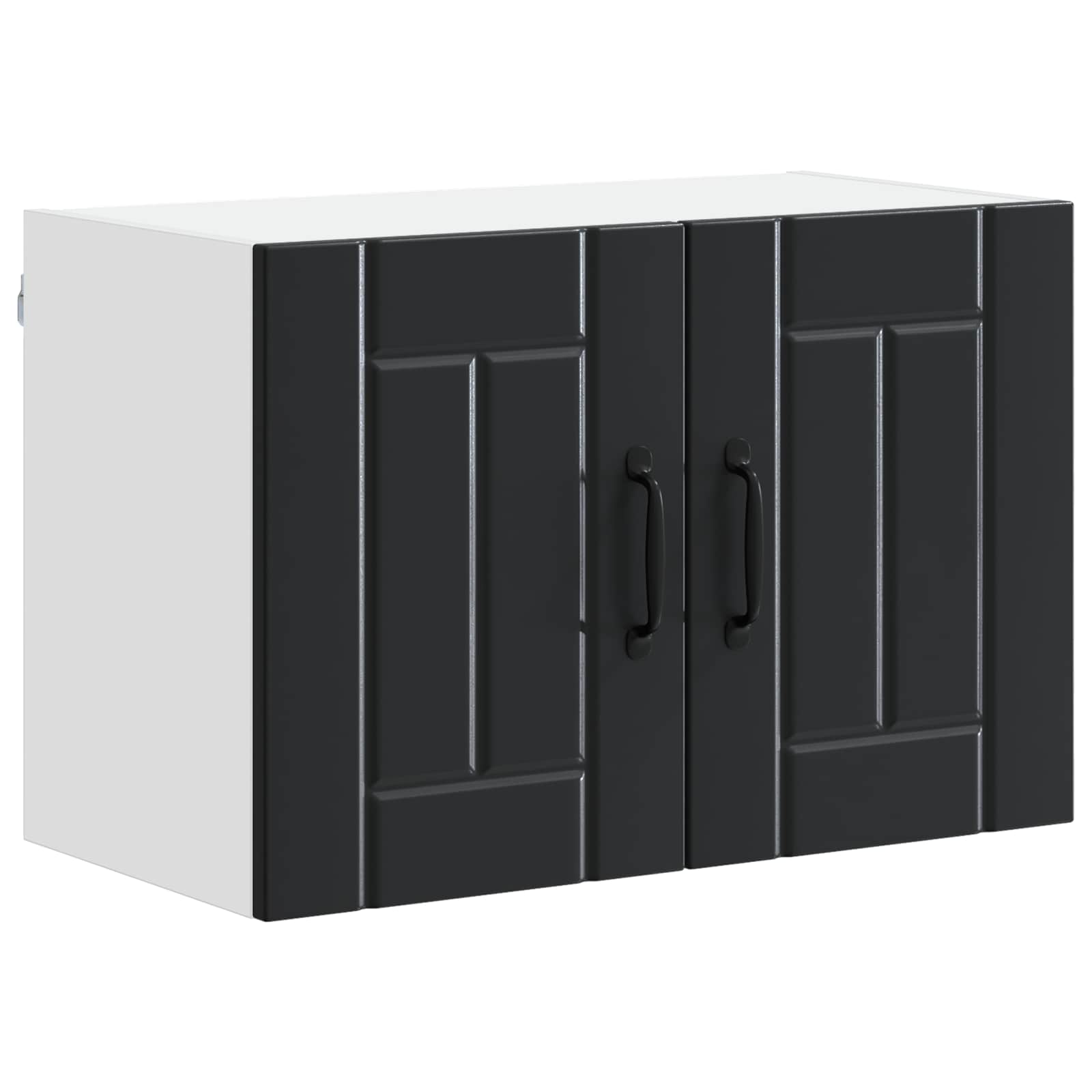 vidaXL Wall Cabinet LUCCA Black 60 x 31 x 40 cm Engineered Wood 2